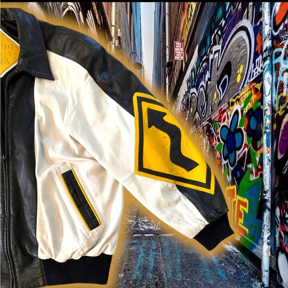 💎Vintage💎 Michael Hoban Street Sign 🚸HOBO Leather 🧥 - Picture 5 of 8